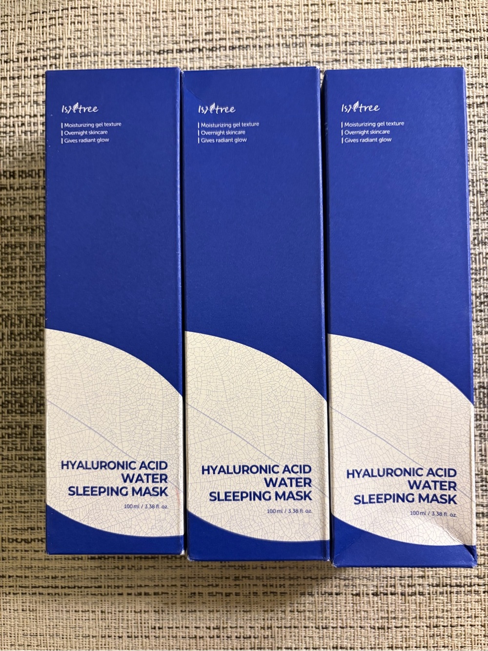 Isntree Hyaluronic Acid Water Sleeping Mask 100ml New Lot Of 3